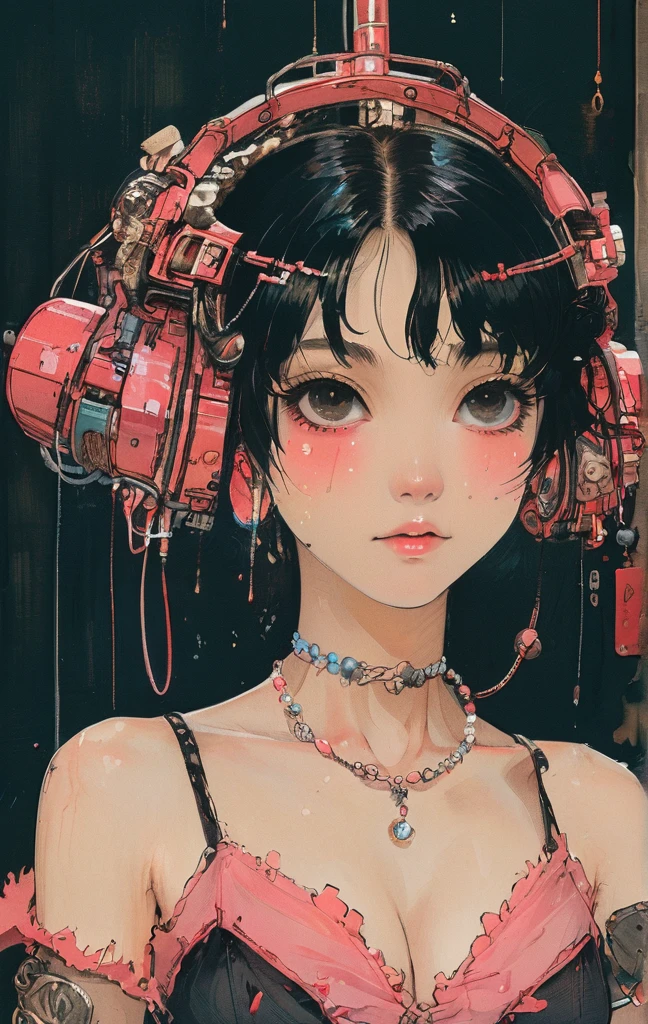 1 girl,soft,Confident, alluring,thin body,evil grin,evil big eyes,gery hair,white face,bra lac showing,pink lips small mouth,shoulderless dress,lac,chocker,earring,jewellery,
portrait,monster face,scary eyes,looking at viewr ,face foucs,horror,black background
,Tight, close-up, eye-level,shark teeth,fangs
breack
(intricate background of scene decorations), apocalypse space,night atmosphere, rose Patels,fire balls,1explosion,hot ash arround, character ,street,pov eye,
night time , comfy, direct,lighting,moon lightneon lights
breack
((masterpiece)), (top quality), (best quality), (((ultra-detailed, 8k quality))), (large masterpiece digital art), (detailed line art), ((perfect anatomy)), extremely detailed body, extremely detailed finger, best hands, perfect face,perfect ears, beautiful face, (blush), extremely detailed eyes, ((expressive eyes)), gradient eyes, beautiful eyes,glowing eye pupils,perfect ears,perfect eyes, perfect fingers,perfect nails,