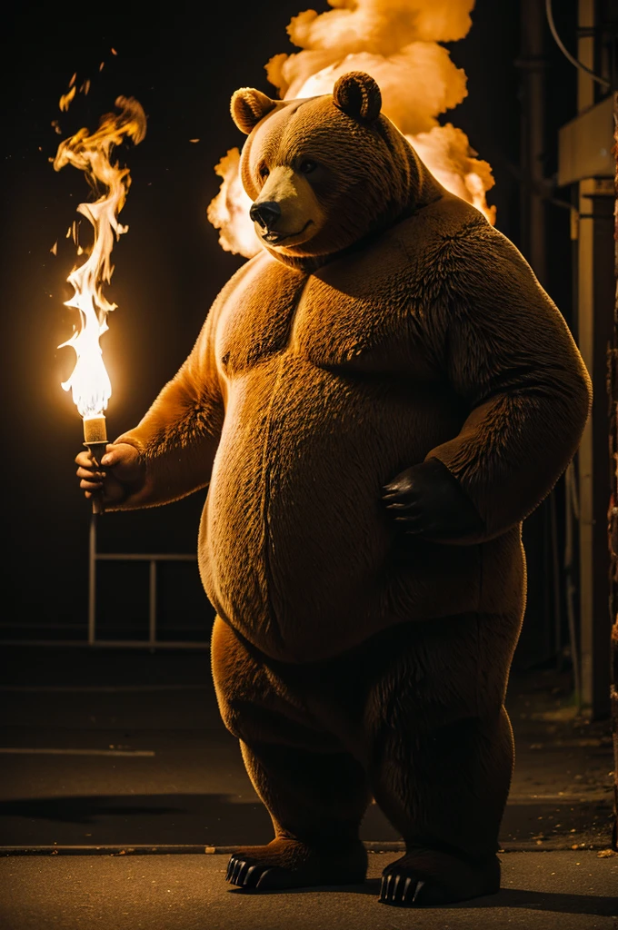 Fat bear boy, medium model, pyro vision, fontaine, scots