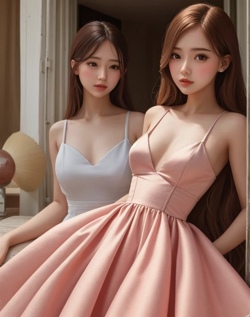 Doll in a short dress