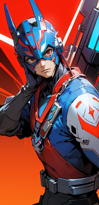 Ultraman Zeltrax Cyberpunk boy style