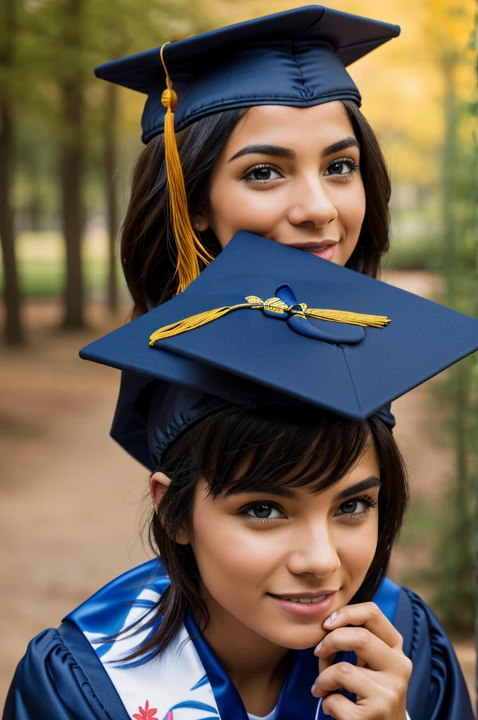 Photograph of a mug with a graduation cap print