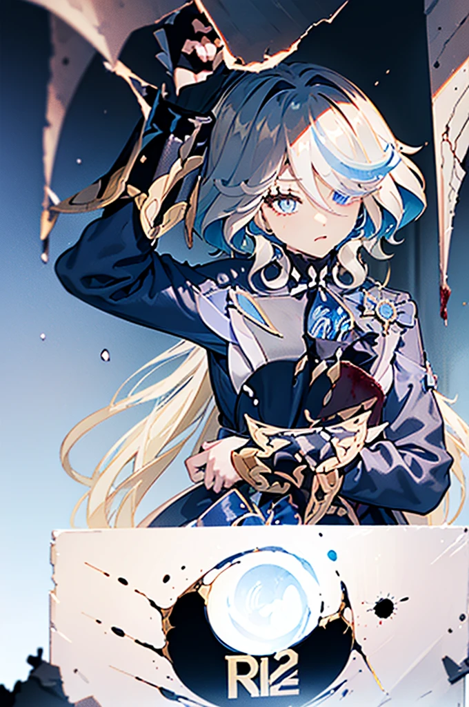 ((1 GIRL)) ((2d anime girl)), ((Japanese)) mature female,18-year-old, ((2d anime girl)), ((short dark-haired)), ((windswept hair)) ((ultra high quality))((flawless))((4k UHD)) ((Best Quality)) ((Daytime)) ((eyes glowing red )), wearing a ((black long sleeve shoulderless T-shirt)) with the slogan ((KAIJU)) in RED letters, wearing blue jeans and black and yellow sneakers with (((blood splattered))) on it and her face, standing in the street ((facing toward the camera)) in a ((ruined city)) filled with ((heavily damaged)) and worn (( tall skyscrapers with gaping holes in their structures while on fire)) and ((crushed vehicles on fire)) and small and ((raging fires all around)) and an expressionless look on her face, with a giant monster kaiju-beast in the distance looking furocious.