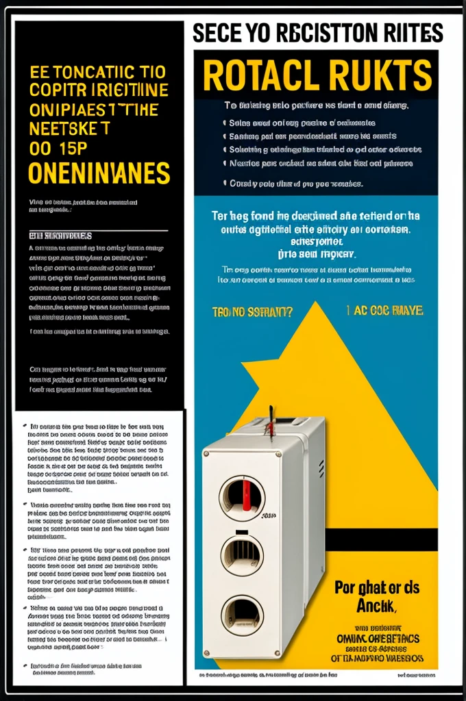 Poster on electrical risks for a company 