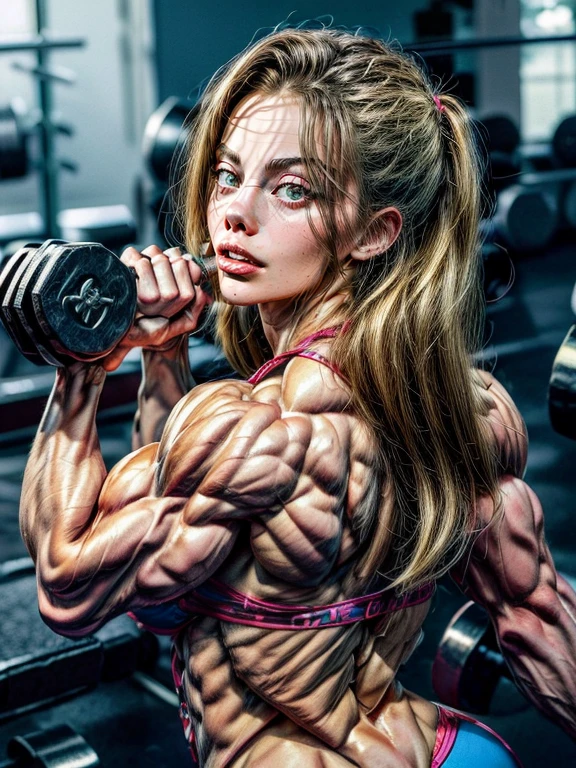 (2 girls body builders:1.6), ((masterpiece)), best quality, ultra-detailed:1.7, finely detail, high resolution:1.6, perfect dynamic composition, beautiful detailed faces:1.77, blonde babes:1.88, perfect red lipstick, perfect makeup:1.8, short denim ?????? , ?????????????:1.4, lovely look:1.7, gorgeous face:1.6, defined muscles:1.4, beautiful faces:1.8, alessandra ambrossio, izabel goulart, Kate Upton, Gigi Hadid, candice swanpoel ,popped out dense veins on muscles:1.8, hyper detailed picture:1.4, 8k resolution: 1.7, flex muscles:1.3, hyper muscular body shape:1.42, photorealistic:1.5, realistic:1.6, face masterpiece:1.74, good and professional lighting on picture:1.38, Ukrainian-Moroccan muscle beauty goddess, masterpiece 22 years old Ariana Grande and  Jennifer Lopez as bodybuilders, extremely high resolution, hyper feminine beauty , hyper realistic texture , extra large , hyper muscularity, hyper vascularity, ??? of titanium, muscles of steel, ripped body shape, ripped ???? ??? with ??????, muscular ??? , ???????, kissing, good face details, hyper face detailing, doing ???, super romantic moment, hyper romantic, romantic kiss, ???? females, perfect symmetrical face, ???? french kiss with tongues, serious muscle posing, exaggerated muscular body, extremely shredded, flexing and posing muscles as bodybuilder, exaggerated veins on biceps