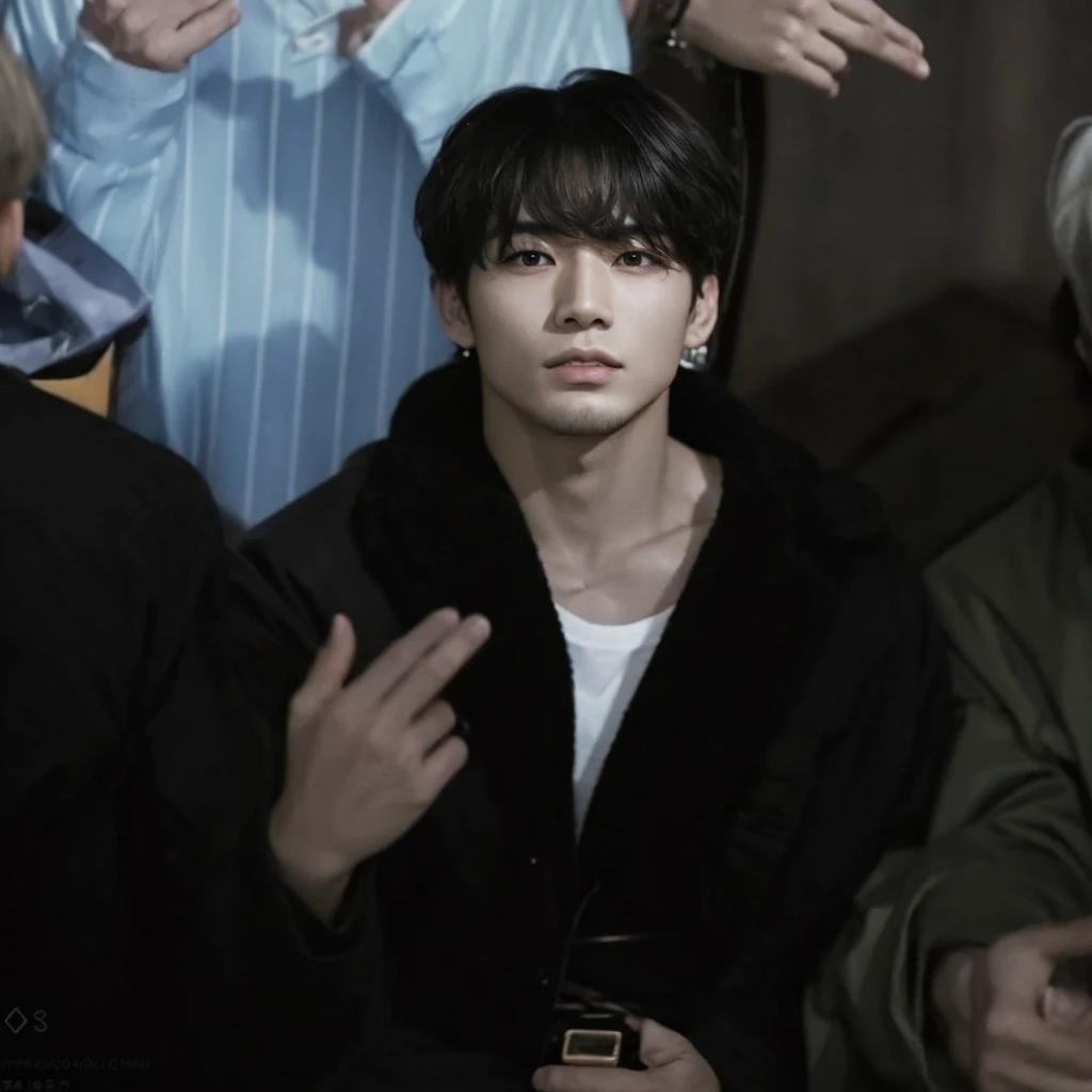 Clear and detailed facial features, beautiful asian man