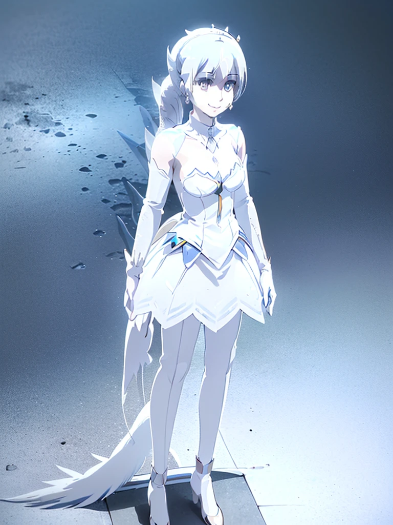 great quality ++ Extremely detailed high resolutionolution, very aesthetic, expressive eyes, (((Perfect face))), (((face symmetrical))), ((good anatomy)), (((perfect hands))), (((8k))), UHD, hd wallpaper, (((detailed high cal, (((((1girl)))))), only, Masterpiece, The best quality, high resolution, Highly detailed, (illustration), Beautiful detailed eyes, ((((full body))), (((solo))), (((((Miyu Edelfelt))))), (((cosplay of weissvale))), (((smiling))), (((fusion))), (((agglutination))), (((Combination))), (((((Light Indigo hair))))), (((ponytail))), (((white dress))), (((jewelry))), (((necklace))), (((earrings))), only, jaeces, earrings, long hair, parody, (((scar))), (((scar ocular))), (((hair ornament))), (((japanese house background))), Side ponytail, scar en la cara, Upper part of the body, (((They smile))), (((cosplay of Weiss Schnee))), (((tiara))), (((jewelry))), (((earrings))), (((neckline trimming))),