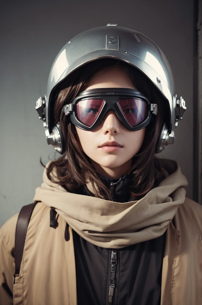 Helmet with autopsy goggles