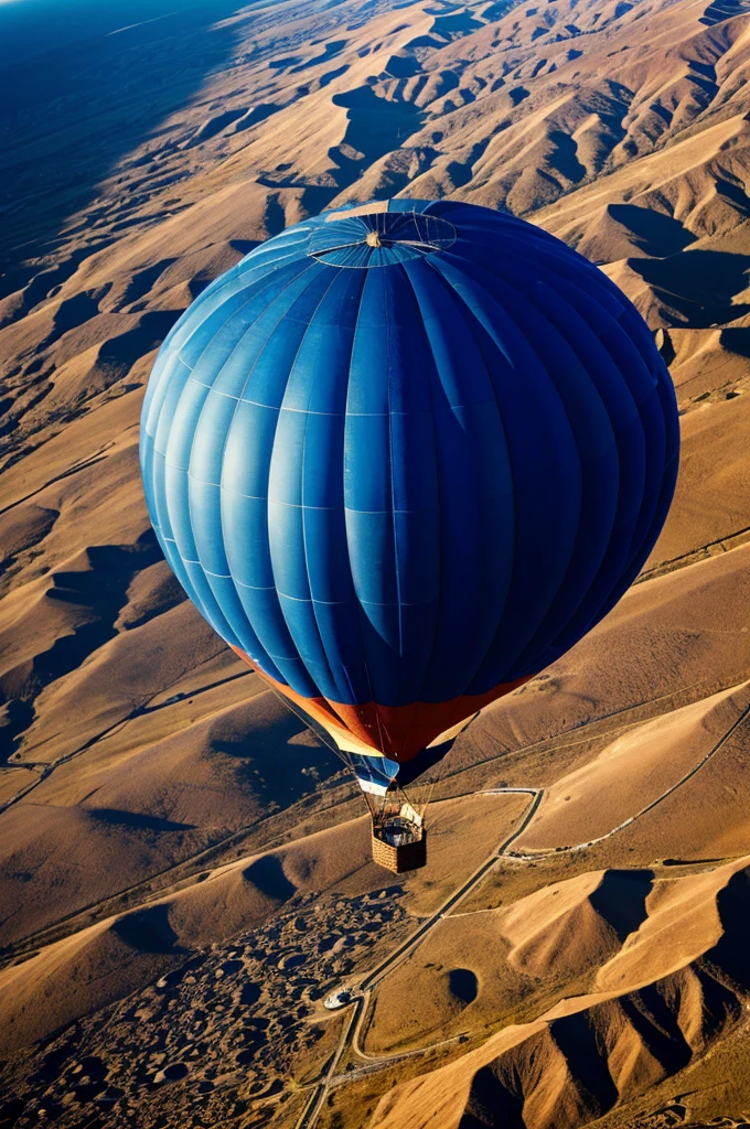The planet like a hot air balloon