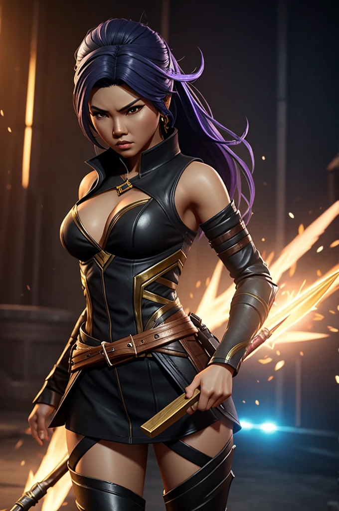  mobile legends character kadita fierce face look 3d