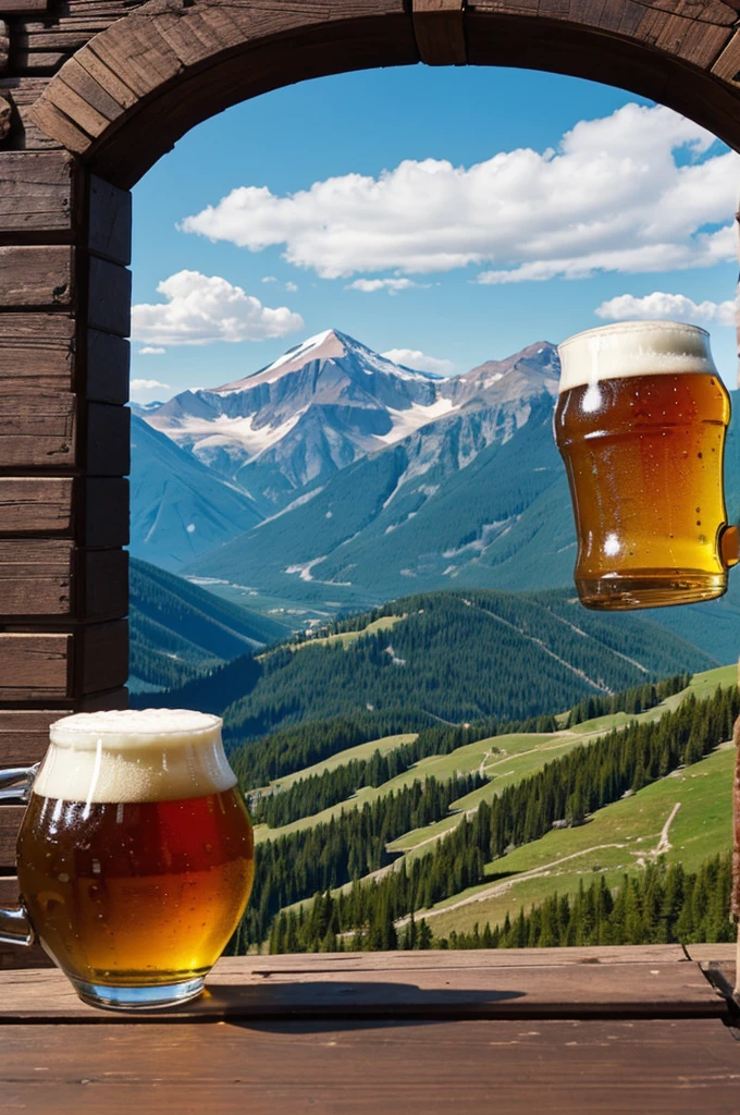 Belgian beer on top of kilimanjaro