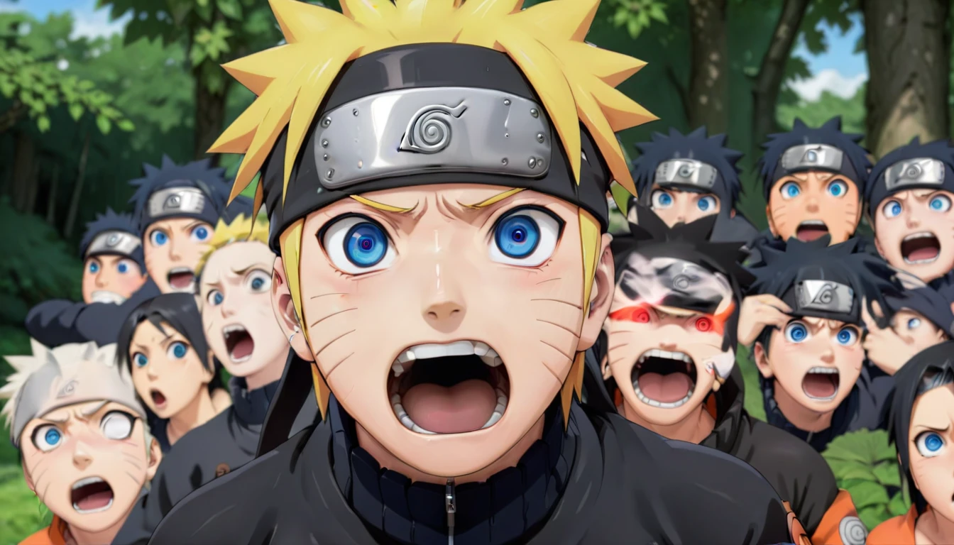 PEOPShockedFace, eyes popping out, shocked face, mouth open,
Naruto,
masterpiece, high resolution, octance 4k, high detail,