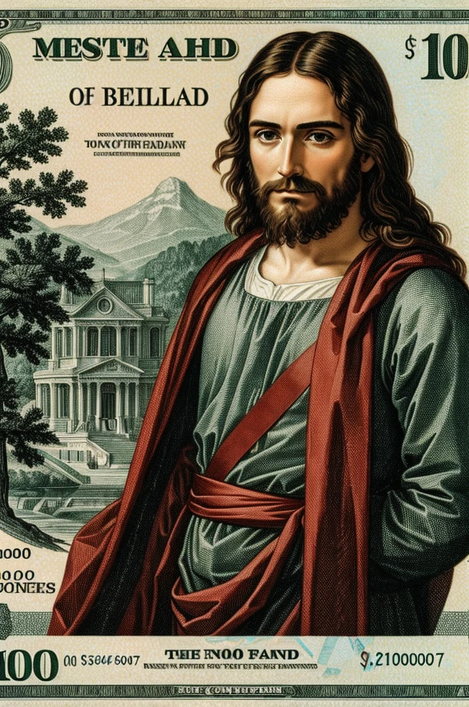 Jesus Christ on a 1000 dollar bill