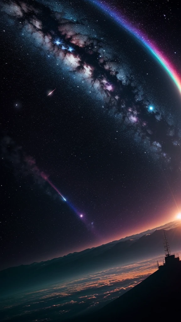 in "Sky dreamscape," 衛星画像inは高品質の, Unparalleled 8K Ultra HD images from around the world. The canvas has、Defying the laws of nature、Full of fantastic pink hues。, An enchanting blend of deep indigo and shimmering pink., まるin遠い銀河からの秘密を秘めているかのように. Dreamlike landscape seen from satellite images, Celestial Continuity, Otherworldly planets and rainbow moons, Orbiting the cosmic dance, Casting a soft light on the scene. in the foreground, Very detailed, A post-nuclear dystopia
