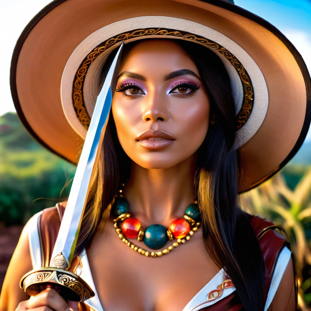 sunset, nsfw adult epic Cosplay d&d Princess Surrealism Admiral Archeology Architecture Spaceship, insane Macro F/1 Photo RAW, Cosmetic artistry triad Vivid Golden jewelry harmonic balance Sharp entanglement Smooth valleys Radiant Glory, great details intricate, elegant sharp focus, massive elaborate amazing composition professional complimentary colors, ambient light, incredible details, maximum textures and details), (hyper realista:1.4), (ultra realista:1.3), (Parte superior do corpo para cima:0.3), (melhor qualidade real texture skin), (full body standing image:1.8), (Aesthetic and decadent image: 1.7), ((cinco dedos perfeitos e lindos)), (Pale but beautiful face:1.8), (finos olhos vermelhos brilhantes e circulares: 1.2), (finely detailed true circle eyes), (rosto finamente detalhado e bonito:1.8), (Holds the hilt of a long, straight sword with elaborate decoration that emits a mysterious glow: 1.9), (Espadachim dhampir veterano preto), (sword that emits a mysterious light with delicate decorations:1.9), na masmorra, (Dark black full-body armor with delicate ornamentation is marked, mas delicadamente decorada:1.5), (wearing a wide-brimmed traveler's hat),((olha para cima)), ((Olhando para baixo)),cabelo rosa bonito, lindo cabelo prateado,manto de teia preta, aranhas na armadura, (wears worn and tattered black hard-leather navy pants), (Retrato de corpo inteiro:1.8), (Traje delicadamente decorado:1.4), ((dramatic ultra-realista dynamic photoreal)), Altamente detalhado, detalhes intrincados, ((obra de arte,melhor qualidade)), ((Cinematic Light)), assustador, armadura detalhada, Capacete detalhado, epic realista, desaparecido, ((cores neutras)),(cores suaves:1.2), hiper detal,uzes quentes, efeito de luz, dramatic(detalhes intrincados:1.1), fundo complexo, (teal and orange:0.4), (Whirling lightning),(unrealengine5 epic tMasterpiece,max best quality, ultra-highdef XT3 ultra-highres),ultra sharp focus nsfw,varies,multi, etc. --v 6 --s 1000 --c 20 --q 5 --chaos 100