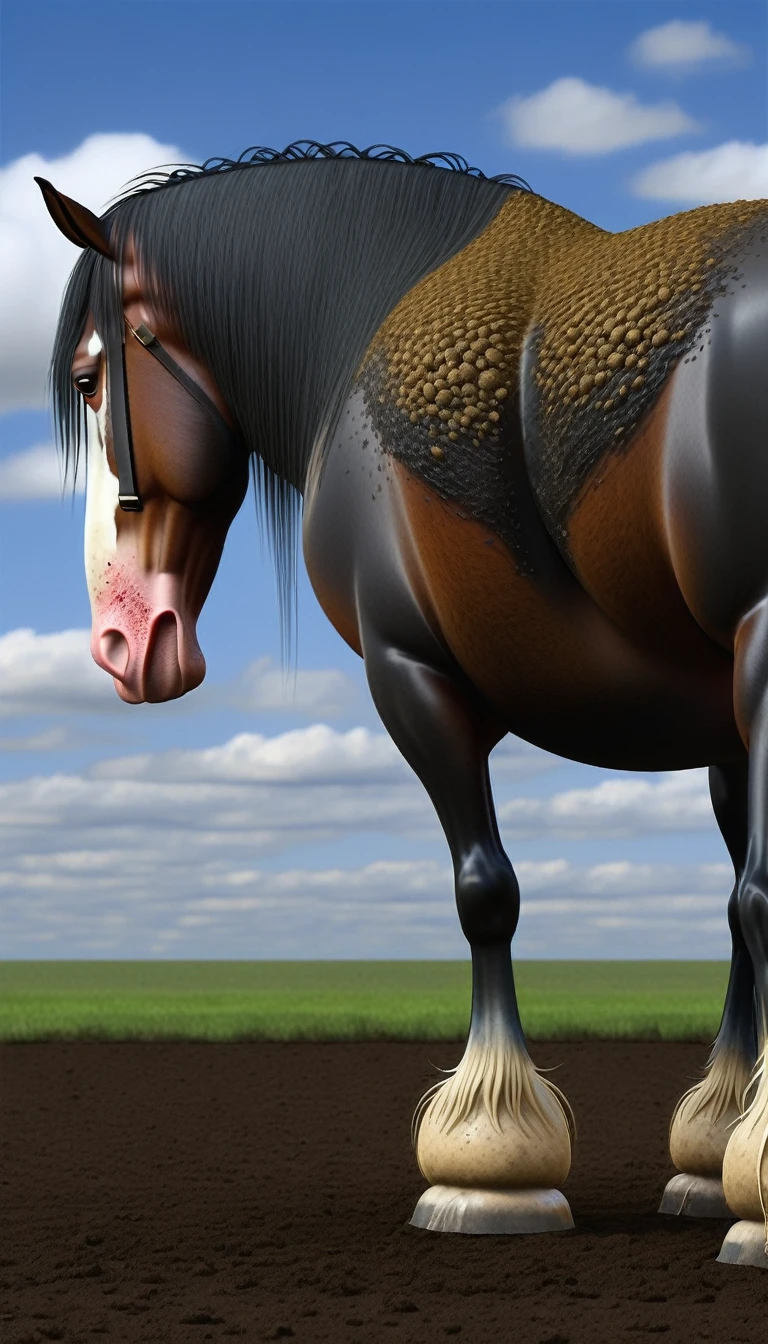 gaping horse anus, stallion, horse, anus, equine genitalia