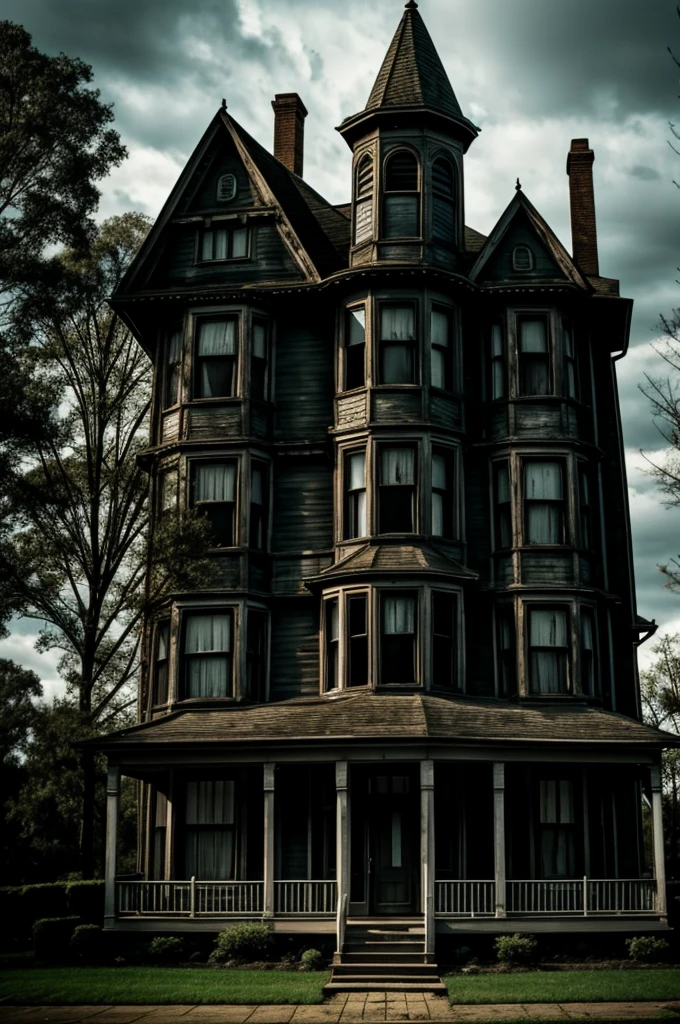 A haunted house