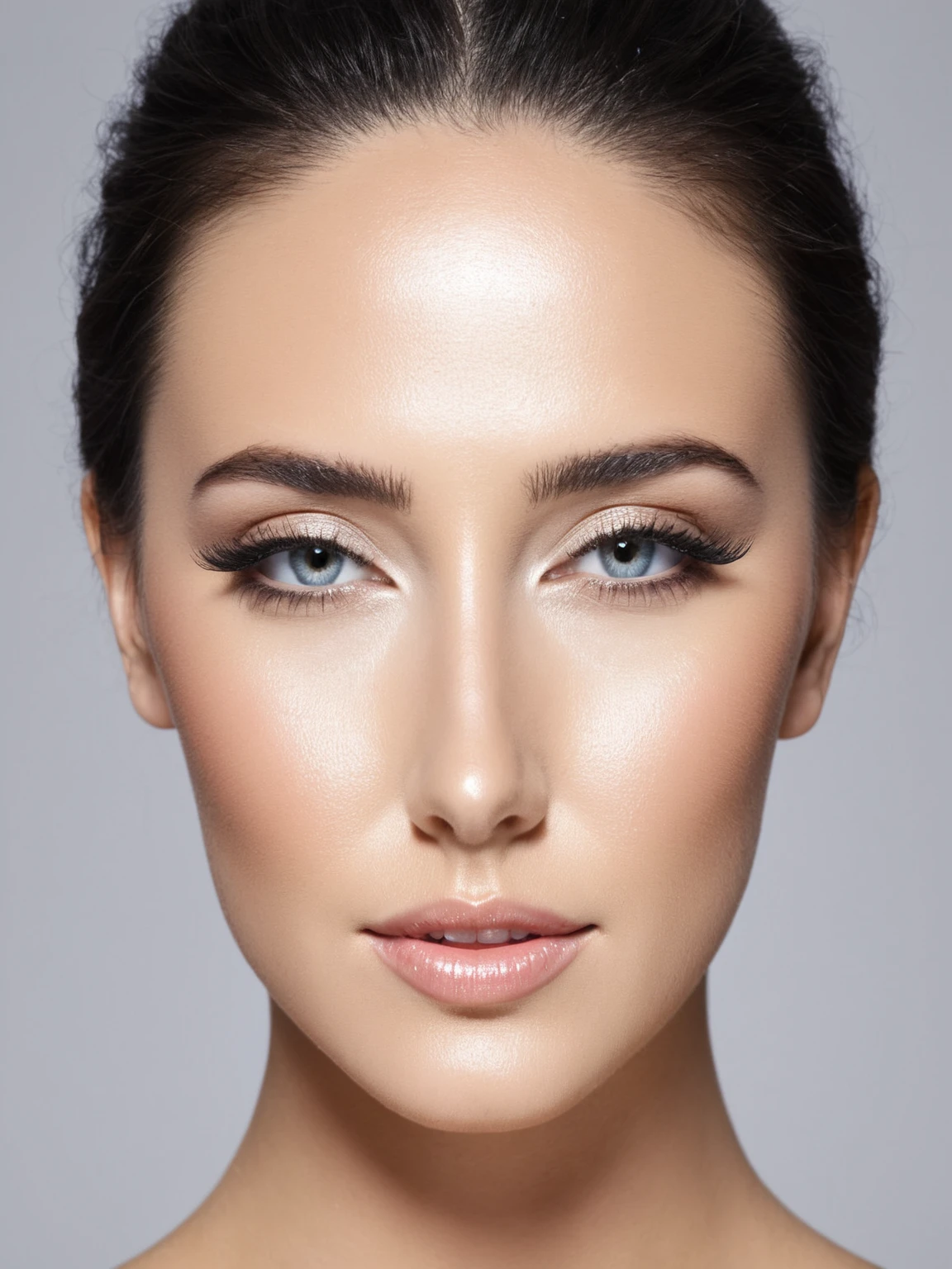 Mix the 2 images the face of photo 1 into the body of face number 2
