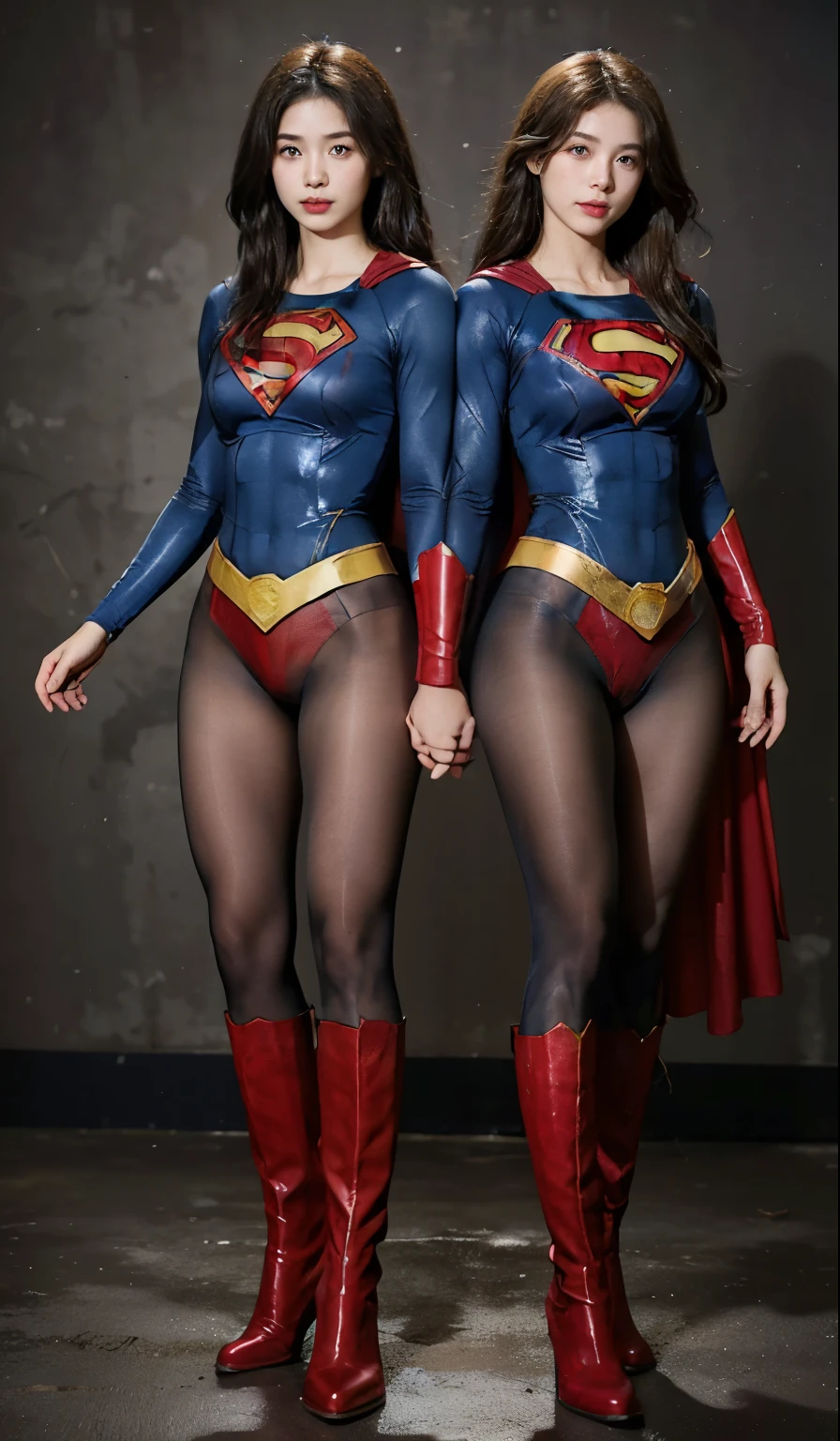 No background、(((Beautiful legs in black tights.)))、(((Legally express the beauty of your smile)))、((((Make the most of your original images)))、(((Body-hugging Supergirl costume)))、(((Supergirl Costume)))、(((short and beautiful hair)))、(((suffering)))、(((Please wear black tights....、Wear red boots)))、((Best image quality、8K))、((Highest quality、8K、masterpiece:1.3))、(((Preserve background )))、Sharp focus:1.2、Beautiful woman with perfect figure:1.4、Slim Abs:1.2、Wet body:1.5、Highly detailed face and skin texture、8K