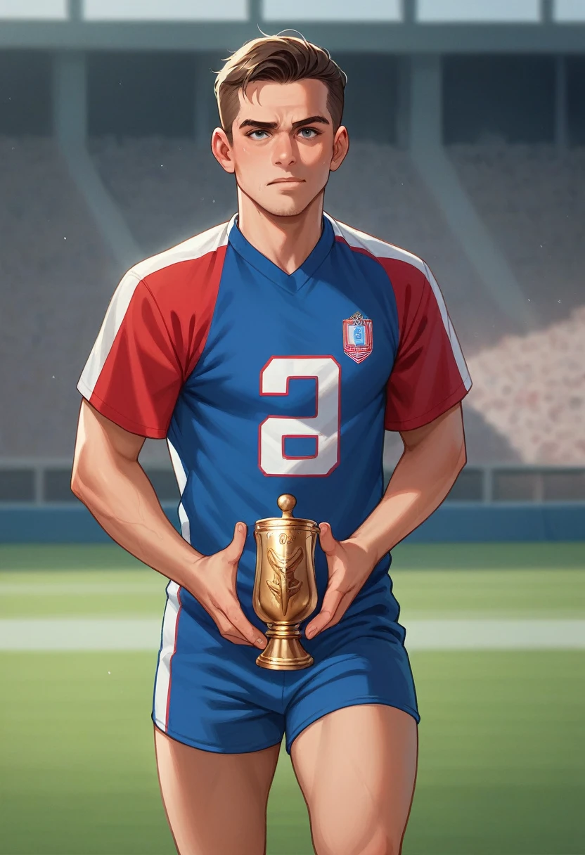 Create a 3-D image of the Turkish team for Euro 2024 football, like those holding a trophy in their hands , Create the players with Turkish flag jerseys