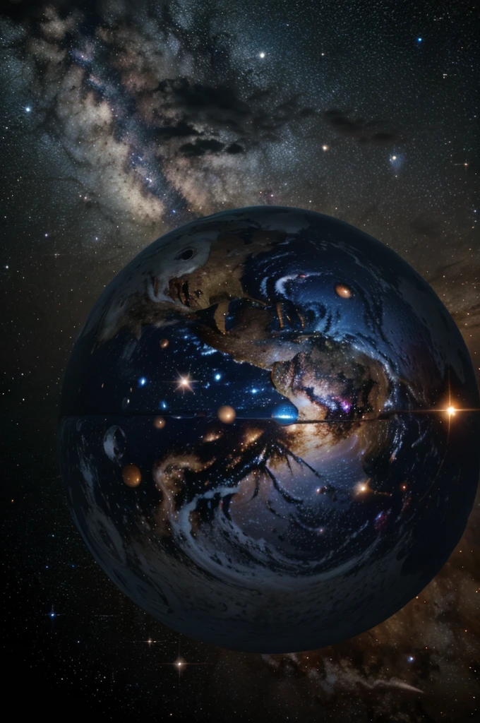 planet in space, Milky Way, Deep Universe
