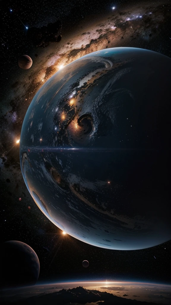 planet in space, Milky Way, Deep Universe