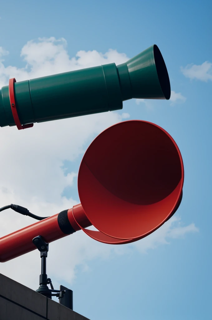 news logo with an animated red megaphone