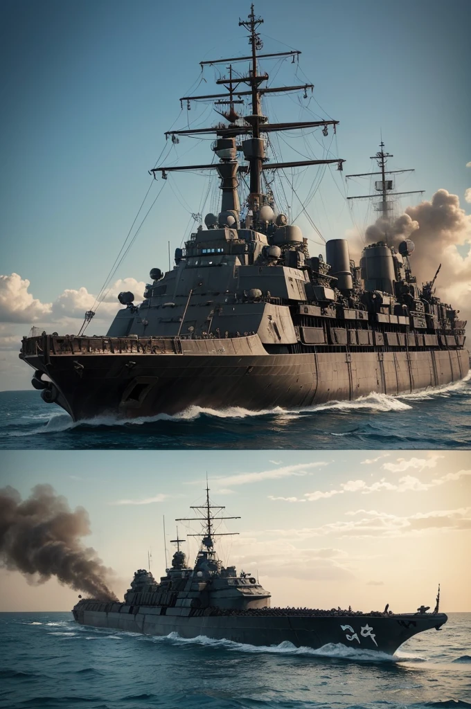 Battleship from the movie Fury Road,full of weapons and soldiers 