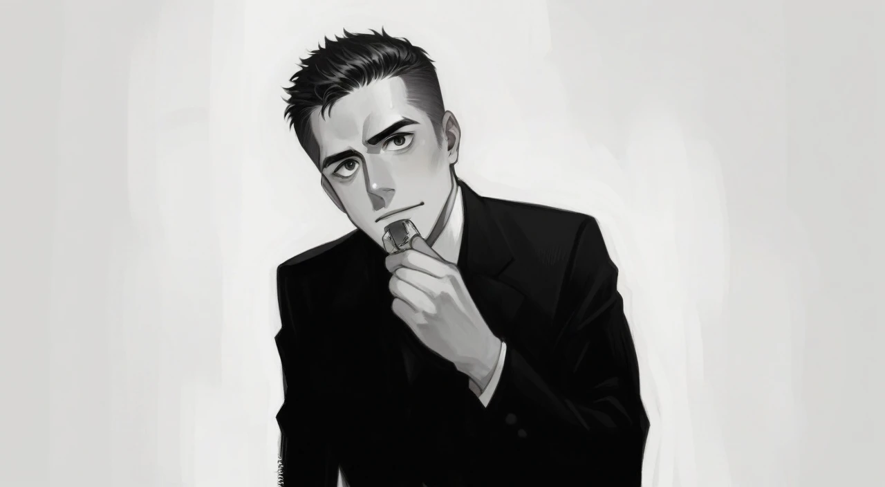 A man in a suit poses for a picture, Andrey Surnov, Maxim Shirkov, Ivan Laliashvili, daniil kudriavtsev, Andrey Ryabovicheva, oleg bulakh, Bohdan Rezunenko, Hedy Slimane, Alexey Gurylev, advertising portrait, pavel shvedov