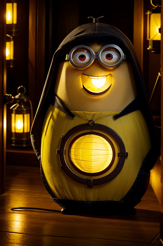 Make a movie contribution by mixing the movie Despicable Me with light lanterns. titling it my villain lantern. 
