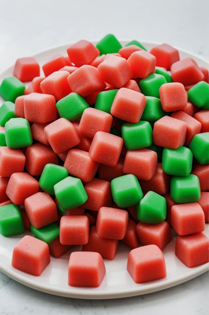 Watermelon-shaped gummies 