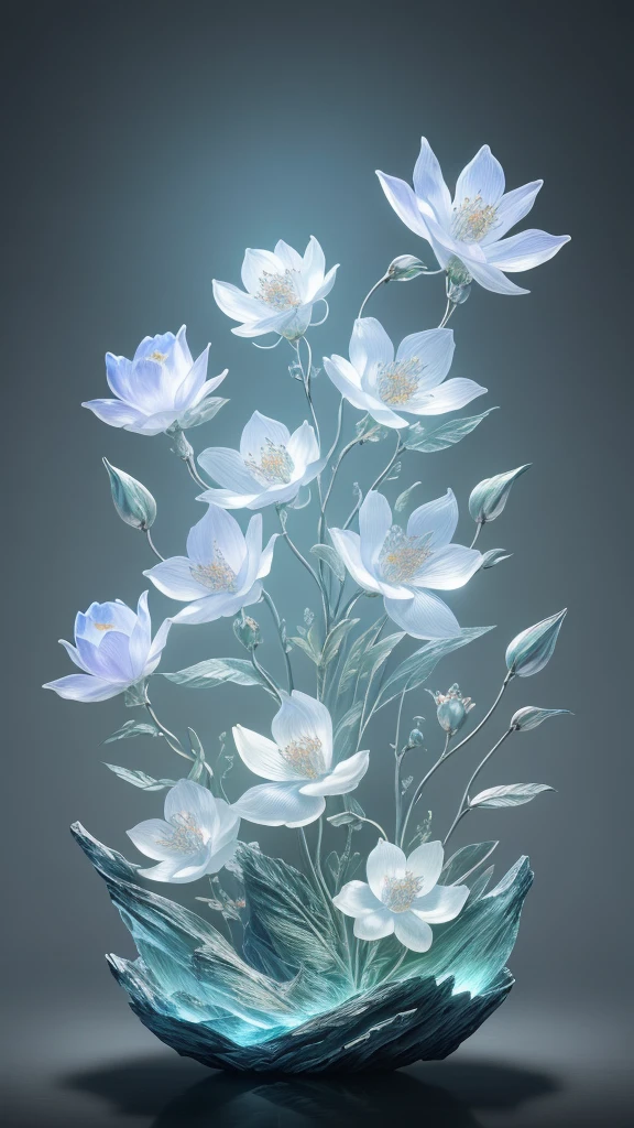 Highest quality, Realistic, photoRealistic, Super detailed, "Mountain of flowers and fruits+Fairy+Chinese architecture" Very detailed carving "Southern Ice" porcelain,Ultra Wide Angle,Accent lighting,Volumetric lighting,Backlight, (Detailed light),((Very delicate and beautiful)),dramatic_Shadow,Ray_trace,High resolution