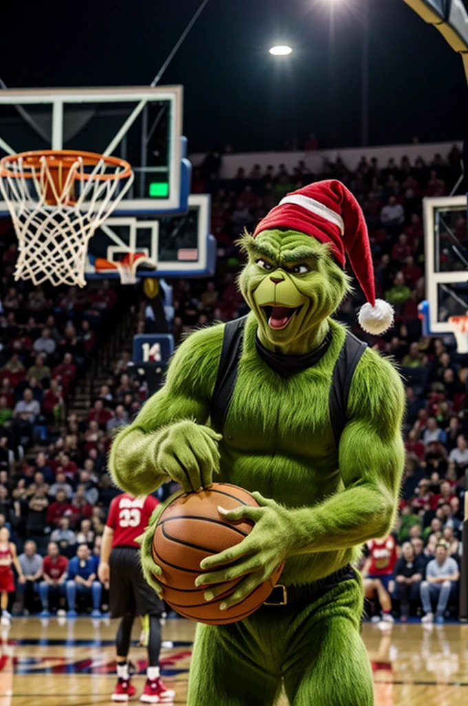 Grinch play basketball