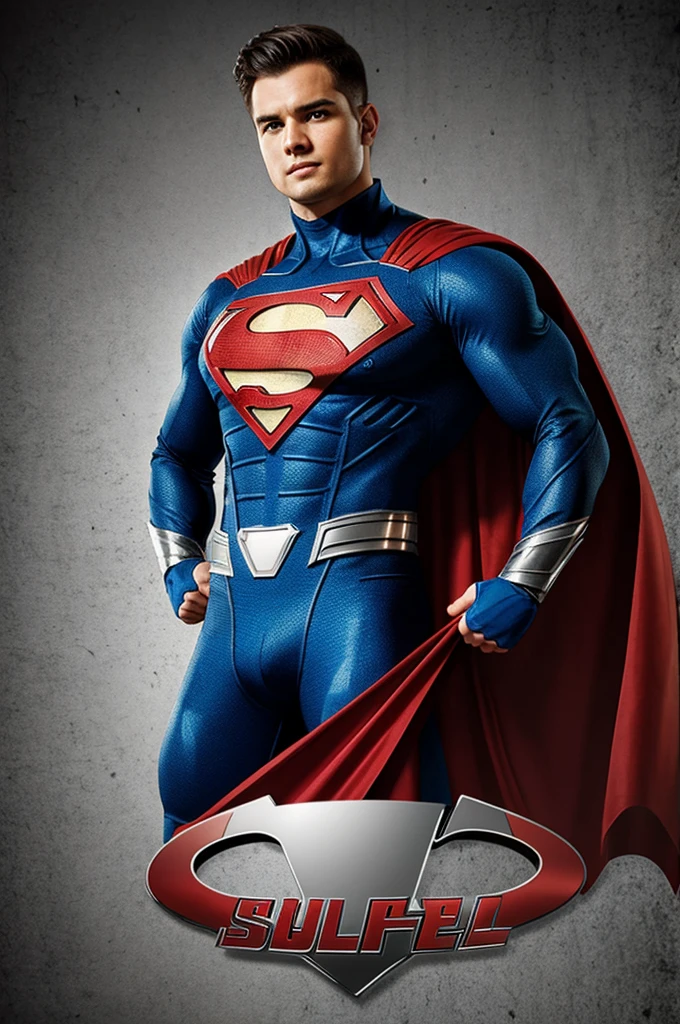 Superhero with the logo of the Utepsa university
