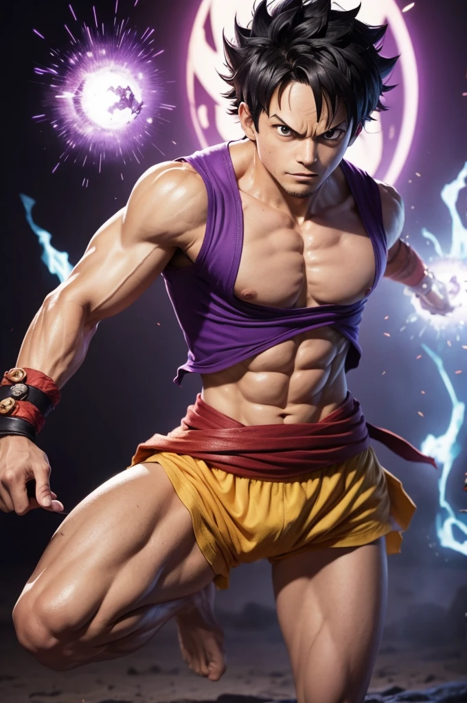 Luffy gear 5 roxo