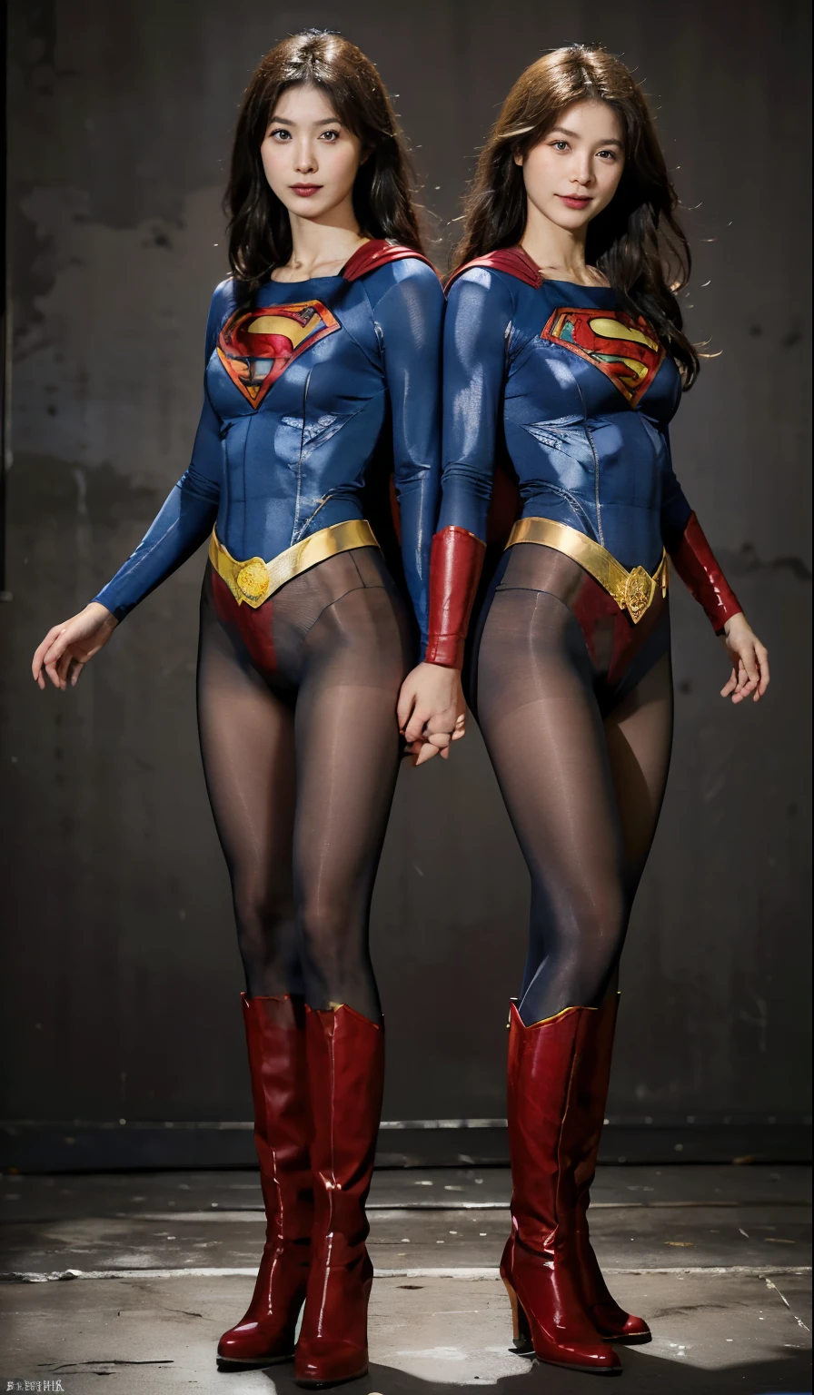 No background、(((Beautiful legs in black tights.)))、(((Legally express the beauty of your smile)))、((((Make the most of your original images)))、(((Body-hugging Supergirl costume)))、(((Supergirl Costume)))、(((short and beautiful hair)))、(((suffering)))、(((Please wear black tights....、Wear red boots)))、((Best image quality、8K))、((Highest quality、8K、masterpiece:1.3))、(((Preserve background )))、Sharp focus:1.2、Beautiful woman with perfect figure:1.4、Slim Abs:1.2、Wet body:1.5、Highly detailed face and skin texture、8K