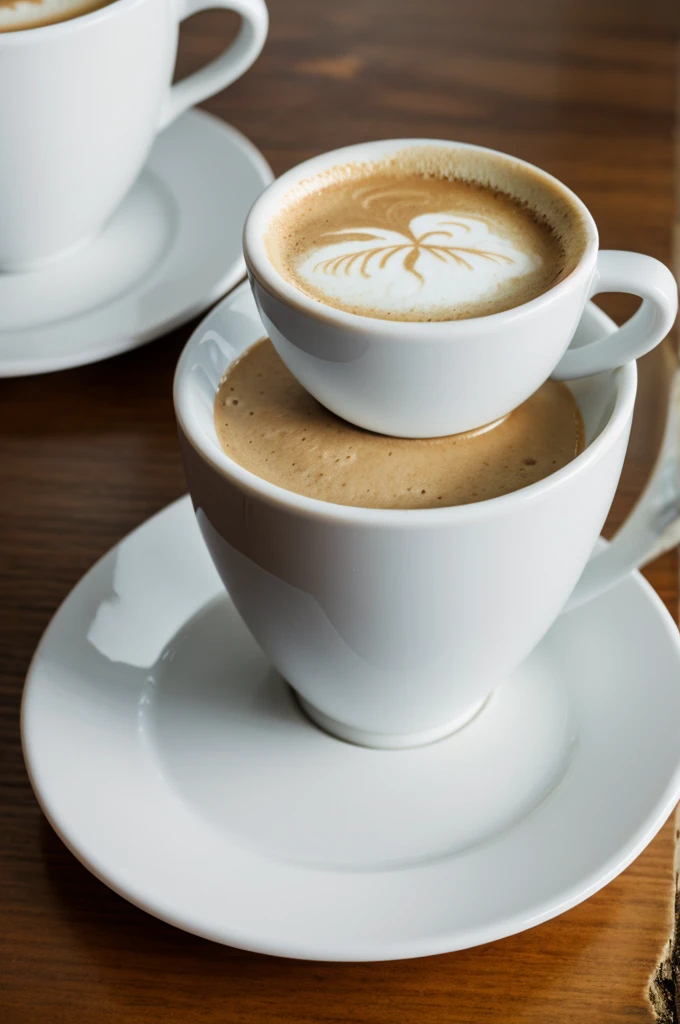 White coffee cup 