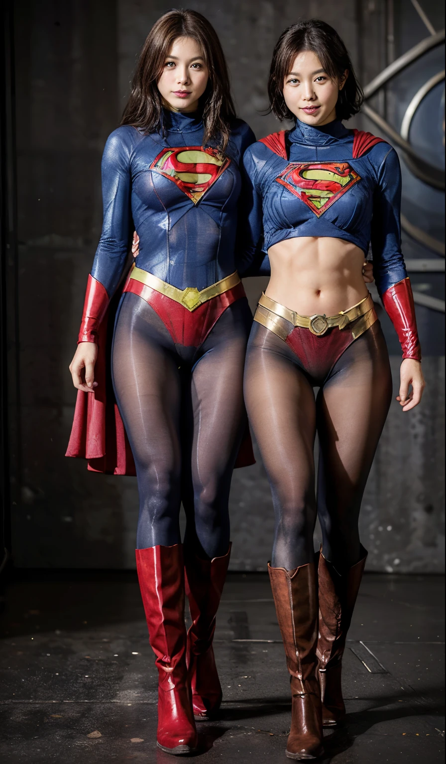 No background、(((Beautiful legs in black tights.)))、(((Legally express the beauty of your smile)))、((((Make the most of your original images)))、(((Body-hugging Supergirl costume)))、(((Supergirl Costume)))、(((short and beautiful hair)))、(((suffering)))、(((Please wear black tights....、Wear red boots)))、((Best image quality、8K))、((Highest quality、8K、masterpiece:1.3))、(((Preserve background )))、Sharp focus:1.2、Beautiful woman with perfect figure:1.4、Slim Abs:1.2、Wet body:1.5、Highly detailed face and skin texture、8K