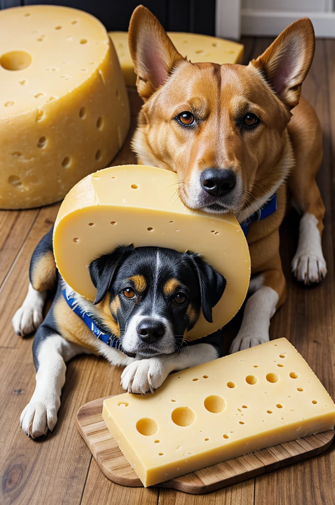 Dog but cheese