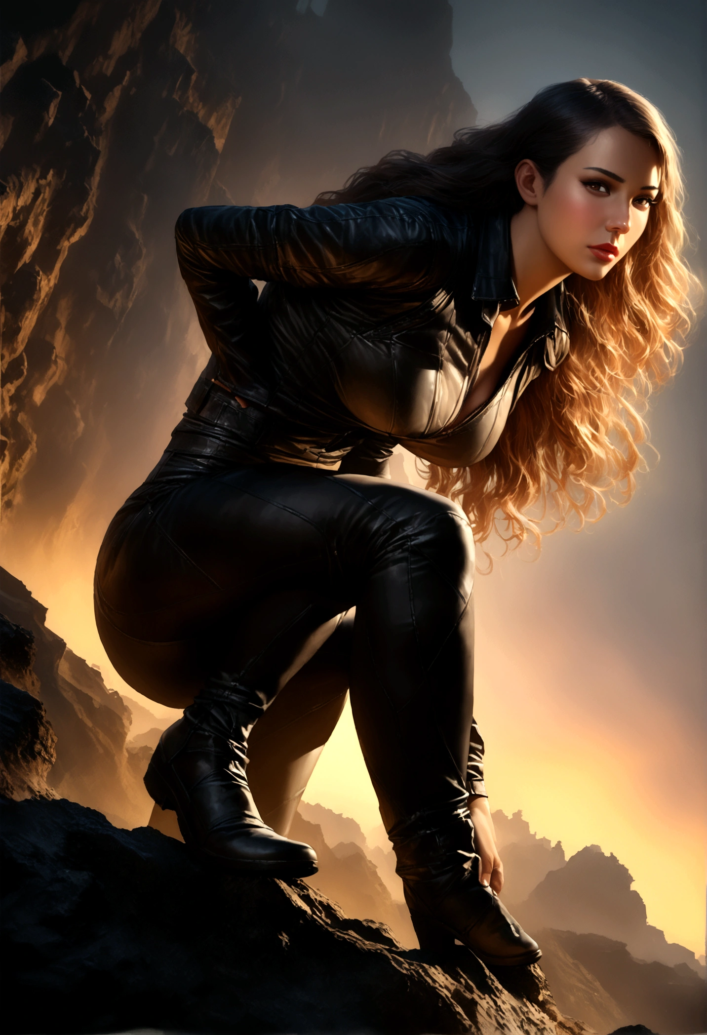a beautiful young malaysian woman, age 25, long hair, busty, athletic figure, big butt, walking home drunkenly in the early morning, dressed for the club, bad makeup, (best quality, 4k, 8k, highres, masterpiece:1.2), ultra-detailed, (realistic, photorealistic, photo-realistic:1.37), HDR, studio lighting, vivid colors, cinematic lighting, moody atmosphere, intricate details, dynamic pose