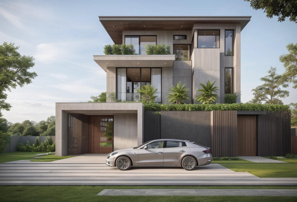 ((best quality)), ((masterpiece)), (detailed), perfect face, ((Masterpiece)), (best quality), (ultras Realistic), 8k, Raw photo, a rendering of a modern house with vietnamese roof anh brick yard , realistic garden, contemporary house, exterior design, wide establishing shot, modern house, in style of simplified realism, concept house, realistic building, front elevation view, wide angle exterior 2022, inter dimensional villa, building facing, sharp focus ilustration hq, modern style, realistic establishing shot, concept house, wide angle exterior 2022, precise architectural rendering, inter dimensional villa, award-winning render, front-view, mid-view, detailed rendering, architectural render, architecture render, modern house, architectural visualization, realistic architecture, insanely detailed rendering, exterior , trees landscape, sky wood paneled ceiling, a rendering of a modern house with a garden, precise architectural rendering, high quality rendering, award-winning render, professional render, beautiful 3 d rendering, beautiful rendering, architectural rendering, a photorealistic rendering, luxcore render, stunning render, an award winning digital render, beautiful rendered, high-quality render, architectural 3 d render, artistic render, a view of a garden with lots of flowers and plants, in a cottagecore flower garden, cottagecore flower garden, lush flowery outdoors, garden with flowers, flower garden summer morning, lots of plants and flowers, lush garden surroundings, lush chic garden, with a french garden, lush plants and flowers, home and garden, garden at home, homes and gardens, permaculture, with a garden, sustainable architecture, gardening, green house, homes and garden magazine, beautiful house on a forest path, vegetal architecture, a rendering of a modern house with a small balcony and a bancony , precise architectural rendering, modern house, contemporary house, concept house, street,