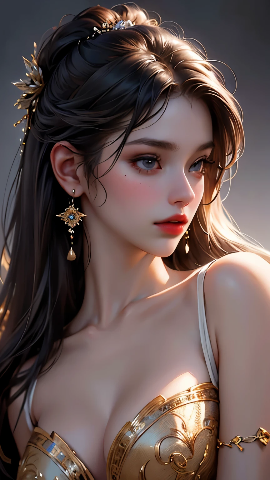(8ก, Highest quality: 1.2), Extremely detailed, thorough resolution, (realistic, realistic photo: 1.37), Portrait, high definition RAW color photograph, professionally arrested, high definition and beautiful, high definition, 8ก Image wallpaper, Amazing details, Big file size, highly detailed beautiful girl, Extremely detailed face, Finely defined eyes, The skin has a fine texture., Every feature is meticulously displayed., The fingers were neatly outlined., The nose has a precise shape., expressive lips, perfect anatomy, background is not blurred, one story, (20:1.2), Twenty generations, cute girl, realistic
