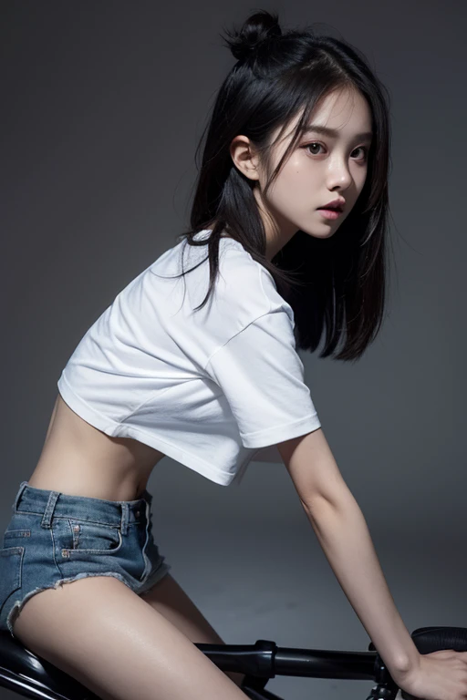 Teenage girl without clothes