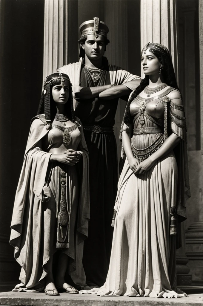 Images of Cleopatra and Mark Antony using the style of Henry Peach Robinson