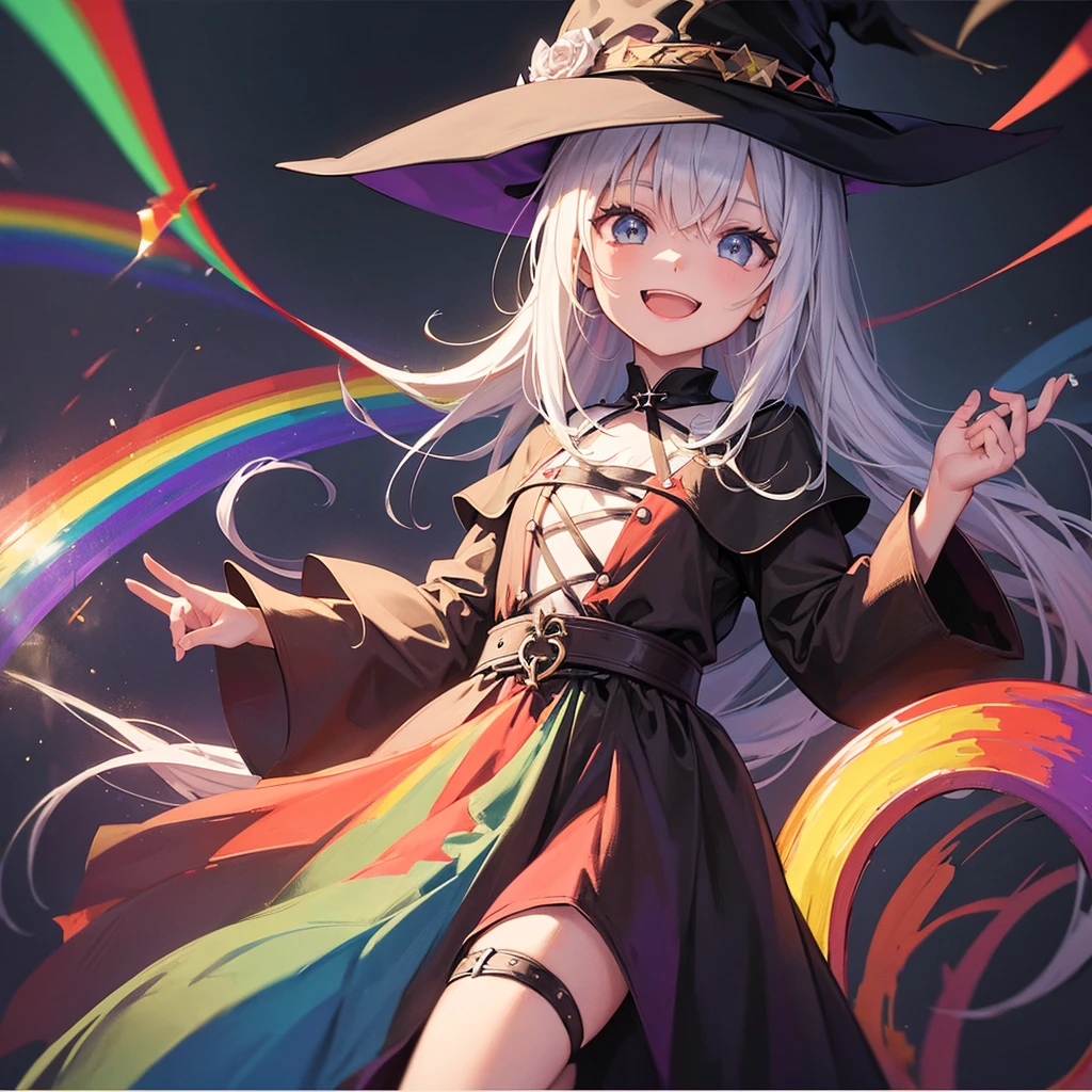 witch(Art room Painting on canvas(Crucifixion Slam Rainbow colors)smile)Poster
