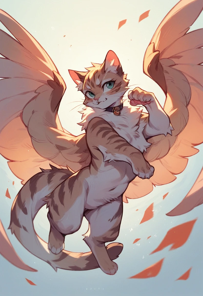 Create a cat with wings