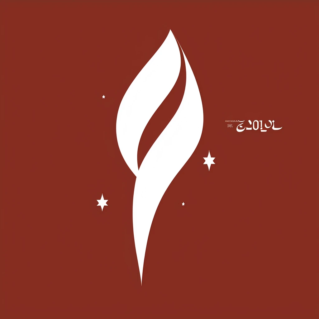 logo design,flat drawing,Centennial celebration,festive,concise,atmosphere,dignified, arabic logo , م logo