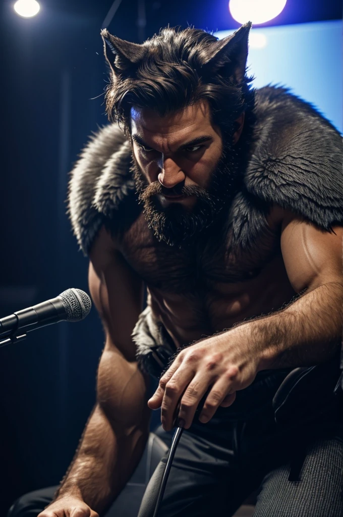 Wolfman loses a game and breaks his gamer microphone