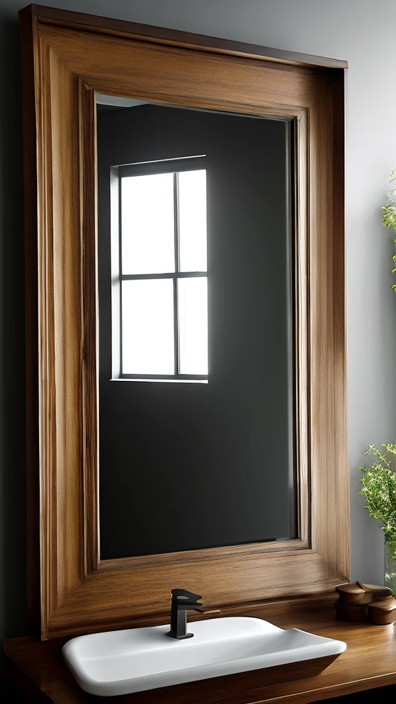 Dark Mirror: A darkening mirror image, with a vague shadow appearing.