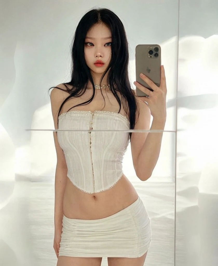 (((SFW : 1.2))), (((pornography))), (realistic), (intricate details:1.2), (masterpiece、:1.3), (top quality:1.4), (Ultra A high resolution:1.2), Ultra A high resolution, 8K resolution, very detailed expression, dark, (high quality), complete anatomy, natural anatomy, full body photo, 1 korean woman,she is filming a Twitch broadcast, she is look happy, unbelievable pretty korean girl, fairly slim body, femme fatale makeup, slim waist, her legs is slim and beautiful, fan service, hair turned to one side, hair bang, she being weared off shoulder blouse and lace mini skirt, wearing pantyhose in the laced mini skirt, this scene is Personal broadcast interface screen,(call girl:1.5), (prostitute: 1.5), (korean:1.8), (beautiful : 1.4), (shiny black hair), (big earrings), heavy makeup, doggy choker necklace, bracelet, nail art, long legs, glowing skin, who ties her arms and body with rope and molests her body..),(She is tied up behind back : 1.5), dark light, (detailed background:1.2), She is doing bondage and SM play, this scene is Personal broadcast interface screen, online Prostitute, streamer BJ, female's Cam, on a private broadcast, Shooting equipment, various props, a Girl's Room for personal photography purposes, she is tied up arms behind and spread legs, microphone on a desk, Chat communication with viewers, Show chat log, Show viewers list, twitchchat, blackout curtain installed background, mirrorball light, erotic, language is Korean,