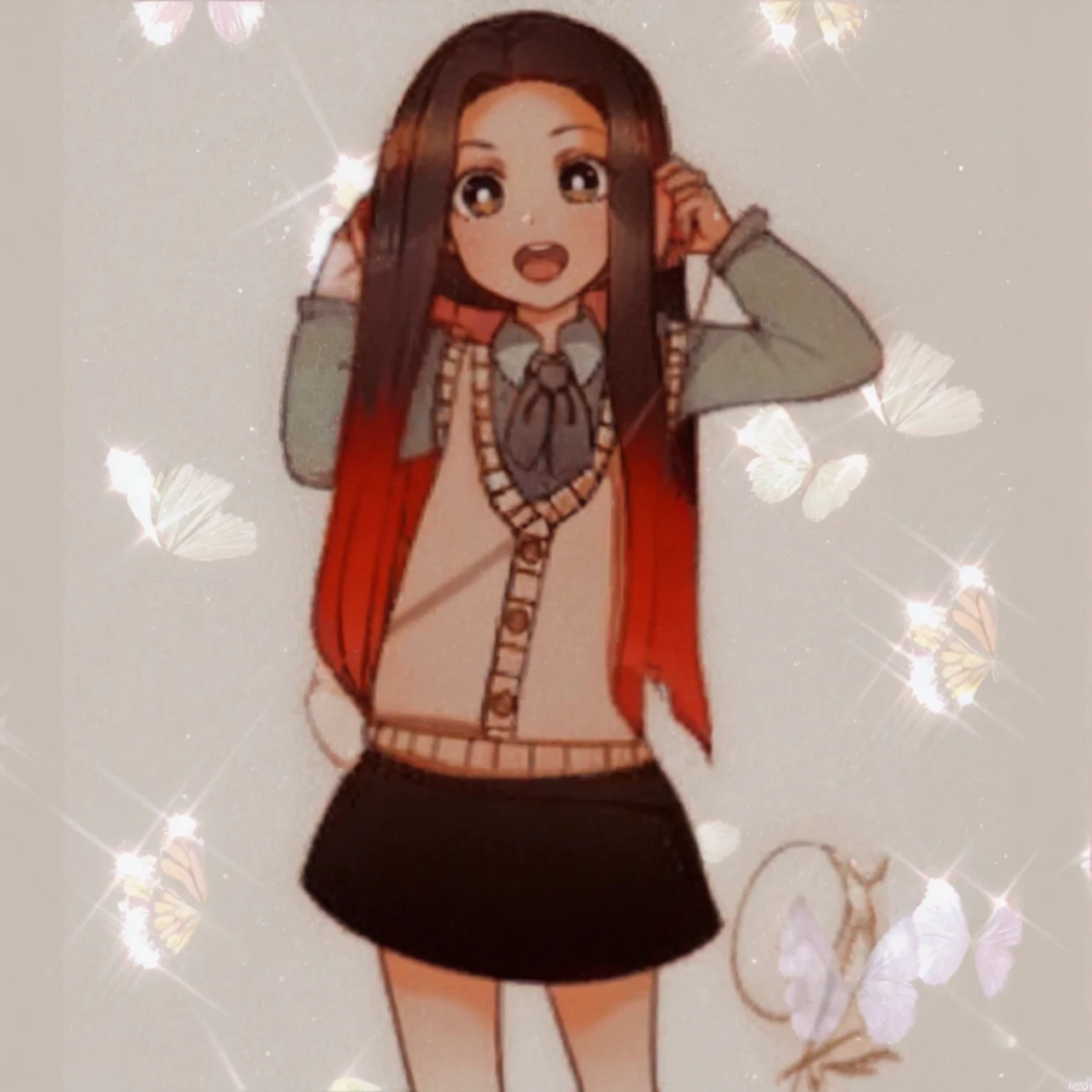 One girl